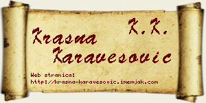 Krasna Karavesović vizit kartica